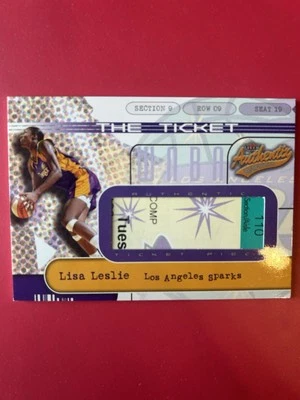 2002 Fleer WNBA Lisa Leslie 439/450 The Ticket - Image 1 of 4