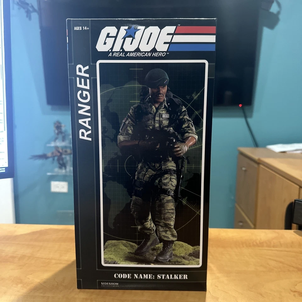 Sideshow G.I. Joe 12 pulgadas Stalker Range versión exclusiva sellado ¡¡SIN USAR, EN CAJA!!! Foto 1 de 1