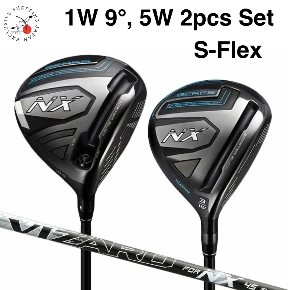 Honma BERES NX Driver Fairway Wood 1W/9, 5W 2pcs Set VIZARD for NX 45 S-Flex RH - Image 1 of 4