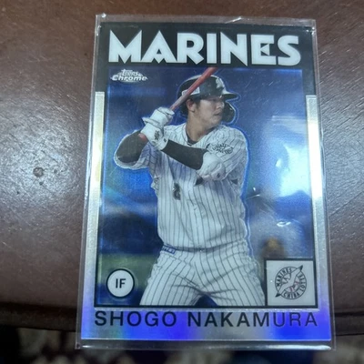 2021 Topps Chrome NPB Baseball - 1986 Topps Refractor #86-SM - SHOGO NAKAMURA - Image 1 of 2
