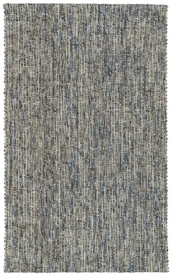 3x5 Dalyn Blue Solid Lines Banded Striped Door Mat BD1 - Aprx 3' 6" x 5' 6" - Image 1 of 2