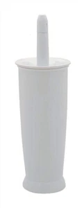 Addis Closed Toilet Brush Set, Plastic, White, 12.5 x 12.5 x 39 cm, 510284 - Picture 1 of 5