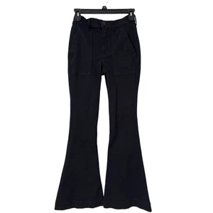 Express Stretch Bell Flare High Rise, Bell Bottom, schwarze Hose 00S 002 - Bild 1 von 7