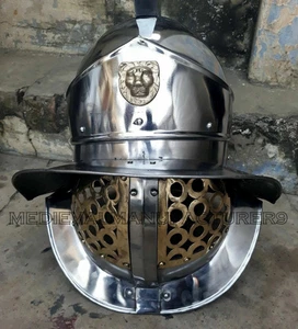 16ga Mittelalter X-Mas Sca Larp Gladiator Messing Helm Reenactment Weihnachten Arm - Bild 1 von 7