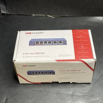 Hikvision Ethernet Switch DS-3E0106HP-E 4-Port 10/100M PoE Unmanaged Pro-Series - Image 1 of 4