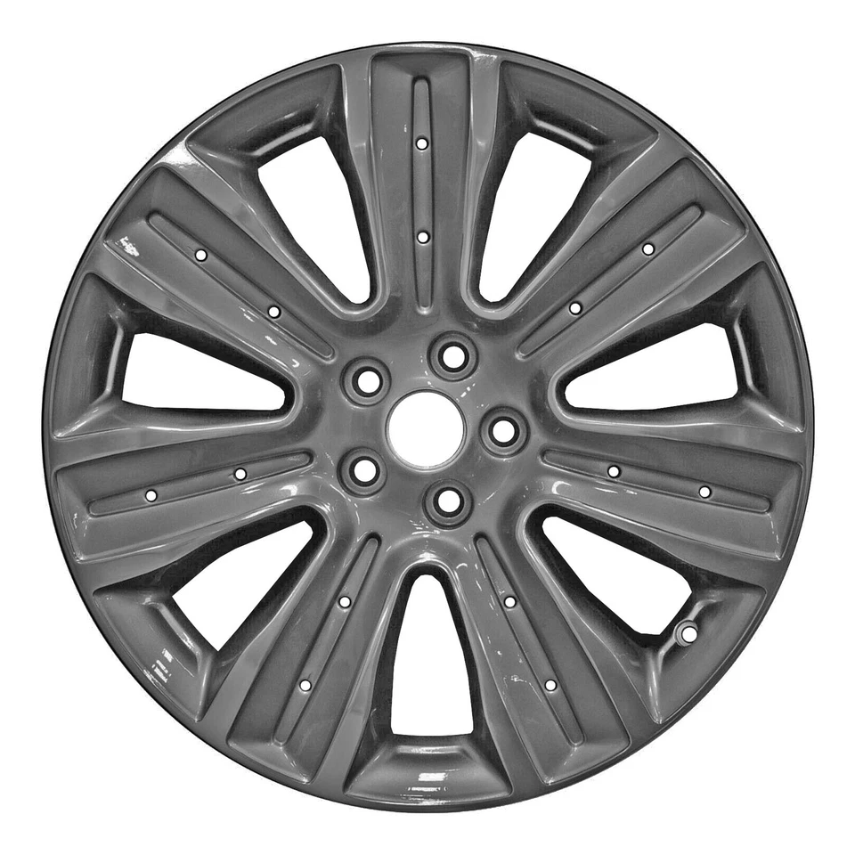 19x8.5 7 Spoke Alloy Wheel Machined & Painted Matte-Black Hypersilver 560-10021 - Image 1 of 1