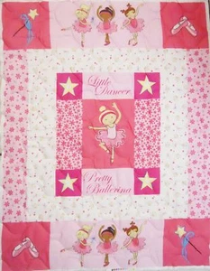 Pink Pretty Ballerina DFQ by Fabri-Quilt btp PRICE REDUCED - Picture 1 of 2