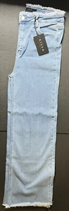 Vintage Risen Frayed Hem Wide Leg Jeans size 32 | 15 new with tags - Picture 1 of 6