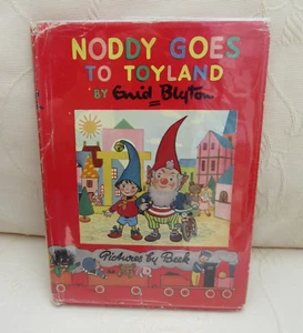 Noddy Goes to Toyland-No 1-Enid Blyton-Sampson Low-HB/DJ-Vintage - Picture 1 of 11