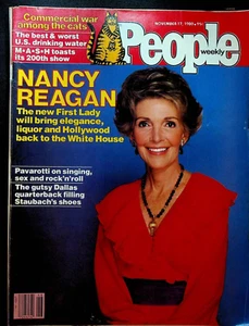 People Magazine November 17 1980 Nancy Reagan Luciano Pavarotti Danny White - Picture 1 of 2