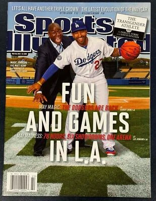 Quiosco 2012 revista Sports Illustrated Magic Johnson Matt Kemp sin etiqueta Foto 1 de 2