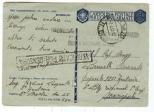 2WW, GRECIA,RODI EGEO, CART.FRANCHIGIA POSTA MILITARE N.550 7 APRILE 1943
