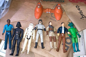 8 Vintage Star Wars Lot (1980-1983) Vader, Greedo, Solo, Han,Lando, Driver,Leia