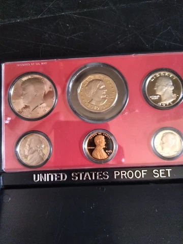 1979 S Proof Set Original Box All 6 Coins Type 2 US Mint Cover