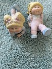 Cabbage Patch Vintage 1980’s 2  Ceramic Porcelain Figurine Pre Owned