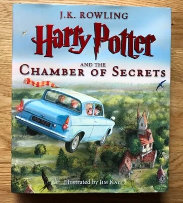 NEW First US Edition 1st Printing Harry Potter Chamber Secrets Rowling Jim Kay Foto 1 de 4