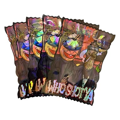 Bolsas de Mylar sellables bolsas de embalaje de Mylar holográficas de 3,5 G Haupia Who Shot Ya Foto 1 de 4