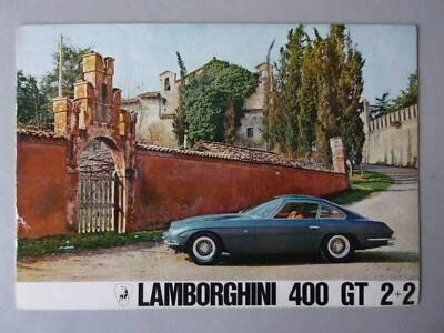 LAMBORGHINI 400 GT 2+2 orig 1966-1968 Sales Brochure in Italian - 400GT - Image 1 of 4
