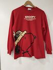 Vintage Peanuts Snoopy Red Charlie Brown Pet Sweatershirt Size Large Unisex
