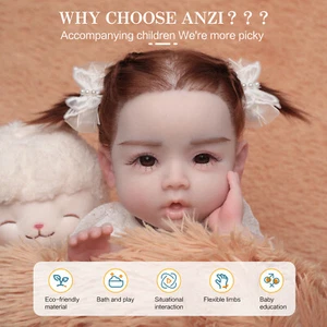18" 7LB Realistic Baby Doll Full Body Silicone Baby Doll Reborn Baby infant gift - Picture 1 of 20