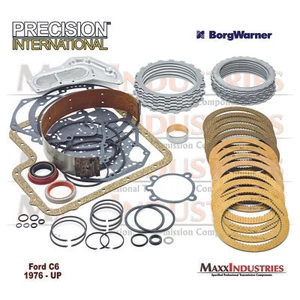 1976-up C6 Transmission Deluxe Master Rebuild Kit with Steels BorgWarner Clutch - Picture 1 of 6