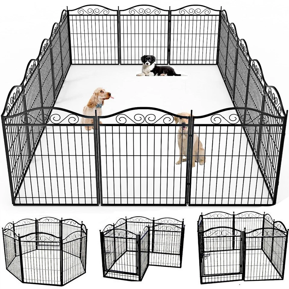 BINGOPAW Welpenlaufstall XXL Welpenauslauf Tieraufstall Hundegehege Freigehege Laufstall