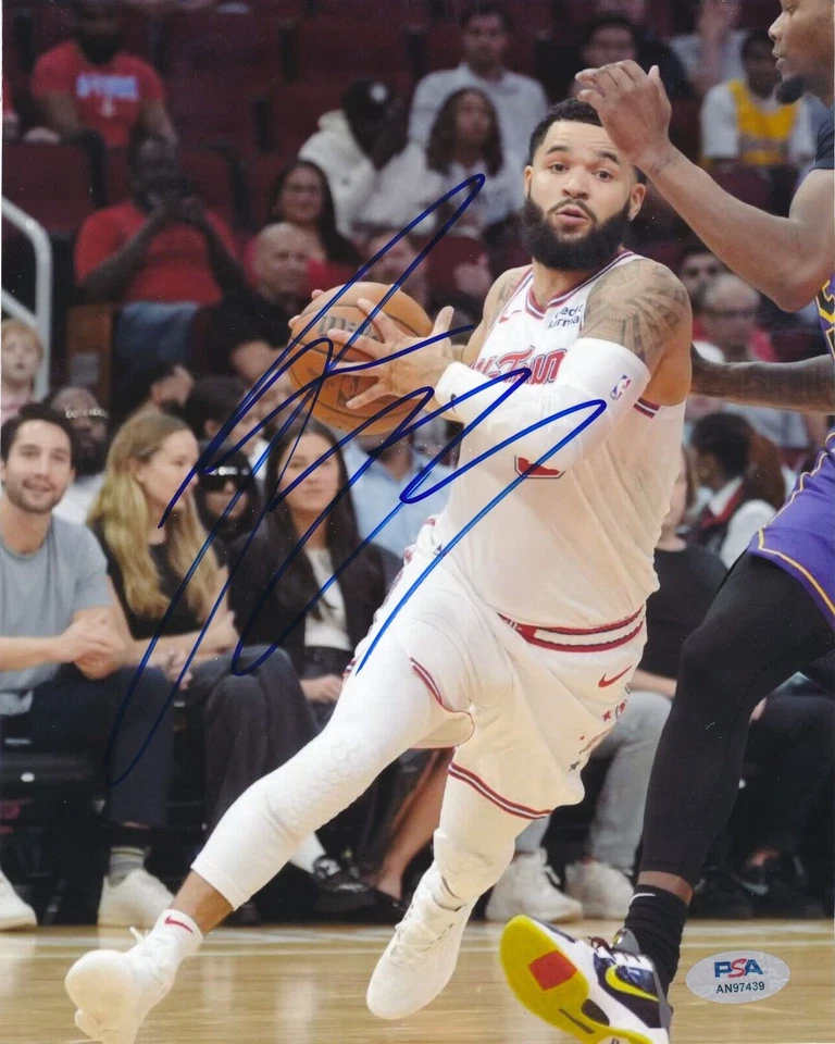 Fred VanVleet Signed Autographed Houston Rockets 8x10 Photo PSA/DNA COA - Image 1 of 1