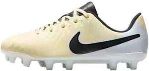 Nike Jr. Tiempo Legend 10 Club FG/MG Lemonade Black Cleats Size 5.5Y DV4352 700 - Picture 1 of 12