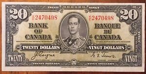 Bank Of Canada 1937 $20 Banknote
