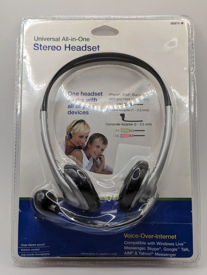 Auriculares estéreo para teléfono de llamada GE 98974 Foto 1 de 3