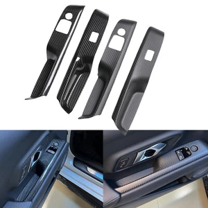 Fensterheber Platte Verkleidung Für Toyota Supra A90 A91 MK5 2019-2022 Matt - Picture 1 of 7