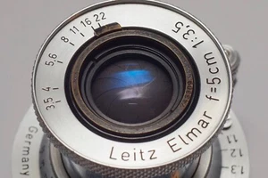Leica Leitz Elmar 50mm F/3.5 LTM M39 collapsible screw mount Lens - Picture 1 of 7