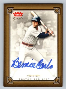 Bernie Carbo 2004 Fleer Greats Autographs #GBA-BC Boston Red Sox - Picture 1 of 2
