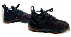 Nike LeBron 16 Fresh Bred Shoes Sneakers Black/Red  AQ2465-002 Youth Size 6.5y - Picture 1 of 11