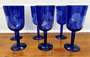 Lote 6 Copas de Vino Mickey Mouse Acrílico Púrpura Tienda Disney De Colección Orejas de Mickey - Imagen 1 de 4