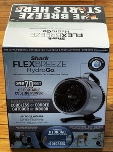 Shark FA052 FlexBreeze HydroGo tragbarer Nebelventilator NEU - Bild 1 von 2