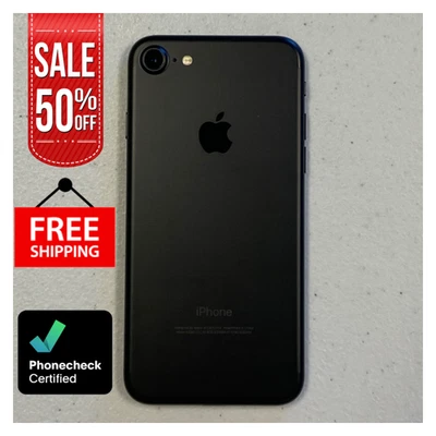 Apple iPhone 7 128GB 32GB Negro Jet Rojo Dorado Desbloqueado Verizon Buena Batería Foto 1 de 4