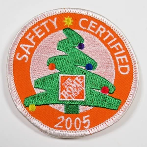 Home Depot Safety Certified Patch 2005 Weihnachtsbaum bestickt Mitarbeiter - Bild 1 von 7