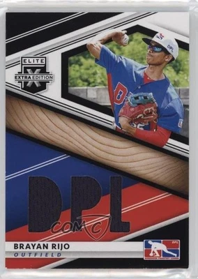 2020 Panini Elite Extra Edition DPL Material Black Brayan Rijo #DPM-BR - Image 1 of 2