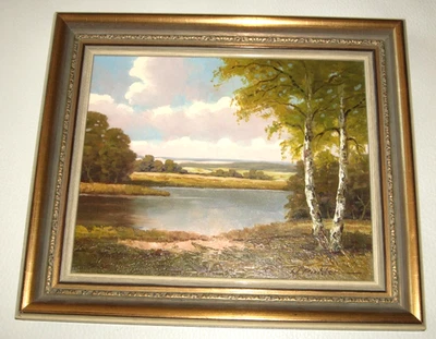 Gemälde von Walter Richter (1911) 38 x 32 cm / Rahmen 4,5 cm breit aus Nachlass - Bild 1 von 4