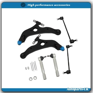 6* For Toyota Sienna 04-10 Front Lower Control Arm Ball Joint Tie Rod Sway Bars - Picture 1 of 10