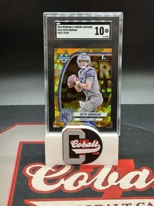 2024 Bowman Chrome University Sapphire 1st Seth Henigan Gold /50 #162 SGC 10 💎 - Bild 1 von 1