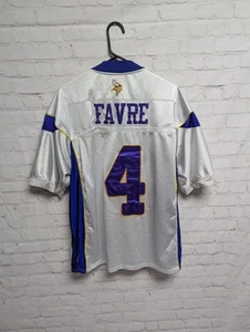 Camiseta deportiva MN Vikings 4 Brett Farve talla 50/XL punto cosido Reebok On Field blanca 154 - Imagen 1 de 9
