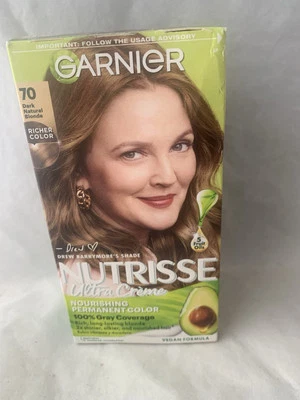Color de cabello ultra nutritivo Garnier Nutrisse rubio natural oscuro #70 S2 Foto 1 de 3