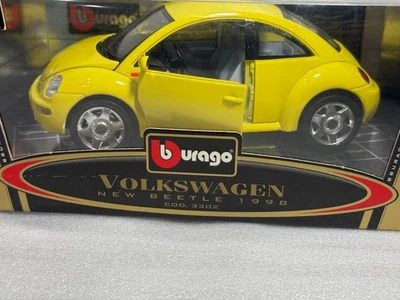 Volkswagen VW Beetle 1998 escala 1:18 coche diecast Burago #2 Foto 1 de 4