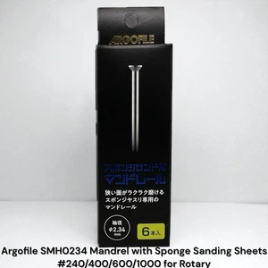 Argofile SMH0234 Mandrel with Sponge Sanding Sheets #240/400/600/1000 for Rotary - Picture 1 of 3
