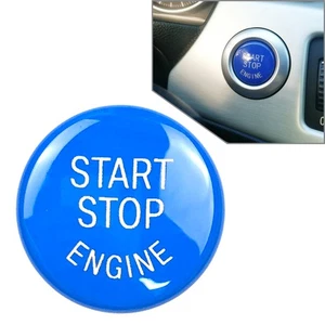 Coperchio Pulsante Start-Stop Motore Blu per BMW E Chassis 1 3 5 Serie X1 X3 X5 X6 - Foto 1 di 9