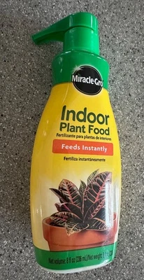 Miracle~Grow Indoor Liquid Plant Food, 8 fl oz NEW - Image 1 of 2