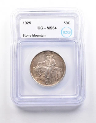 1925 Stone Mountain Commemorative Half Dollar MS64 ICG *5230 - Image 1 of 3