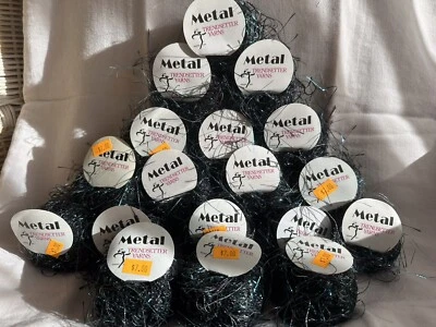 HILO - TRENDSETTER METAL #105 NEGRO Y TURQUESA - LOTE DE 17 Foto 1 de 2